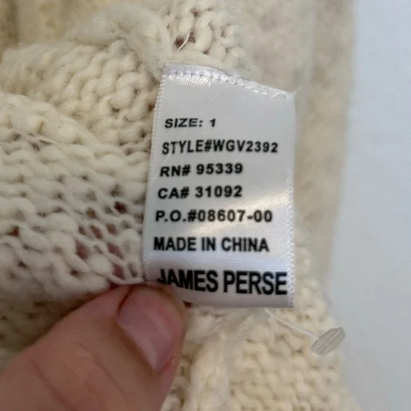 James Perse Wool Cardigan Wrap, size small - Picture 6 of 6